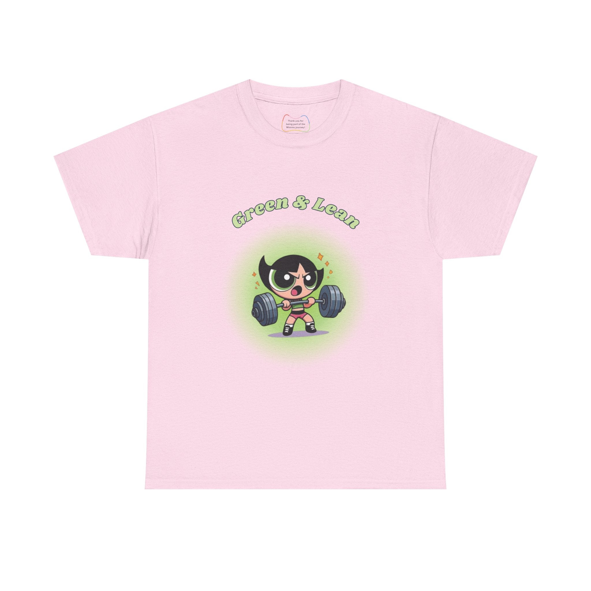Green & Lean – Gym T-Shirt for Women Inspired by Classic Cartoon Characters