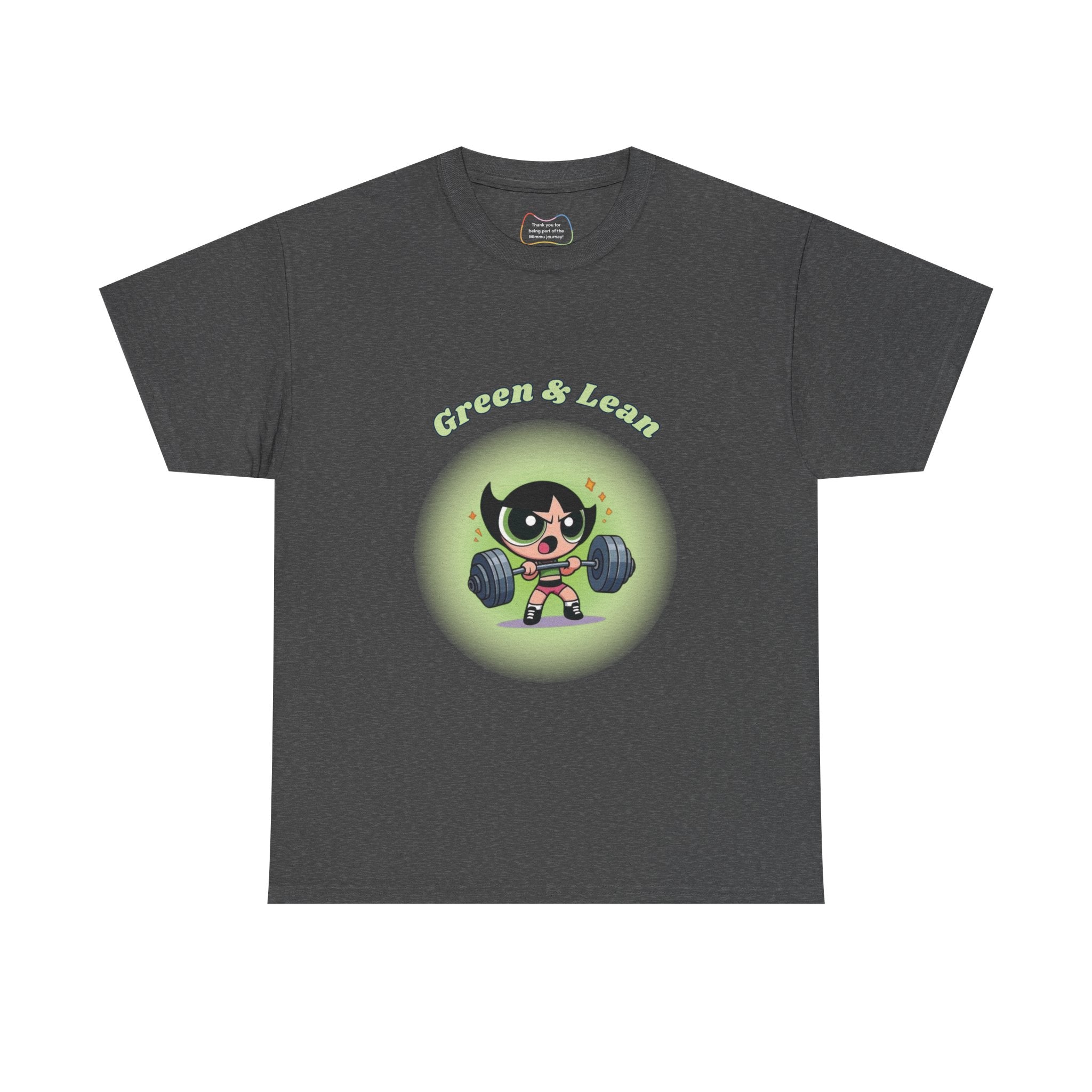 Green & Lean – Gym T-Shirt for Women Inspired by Classic Cartoon Characters