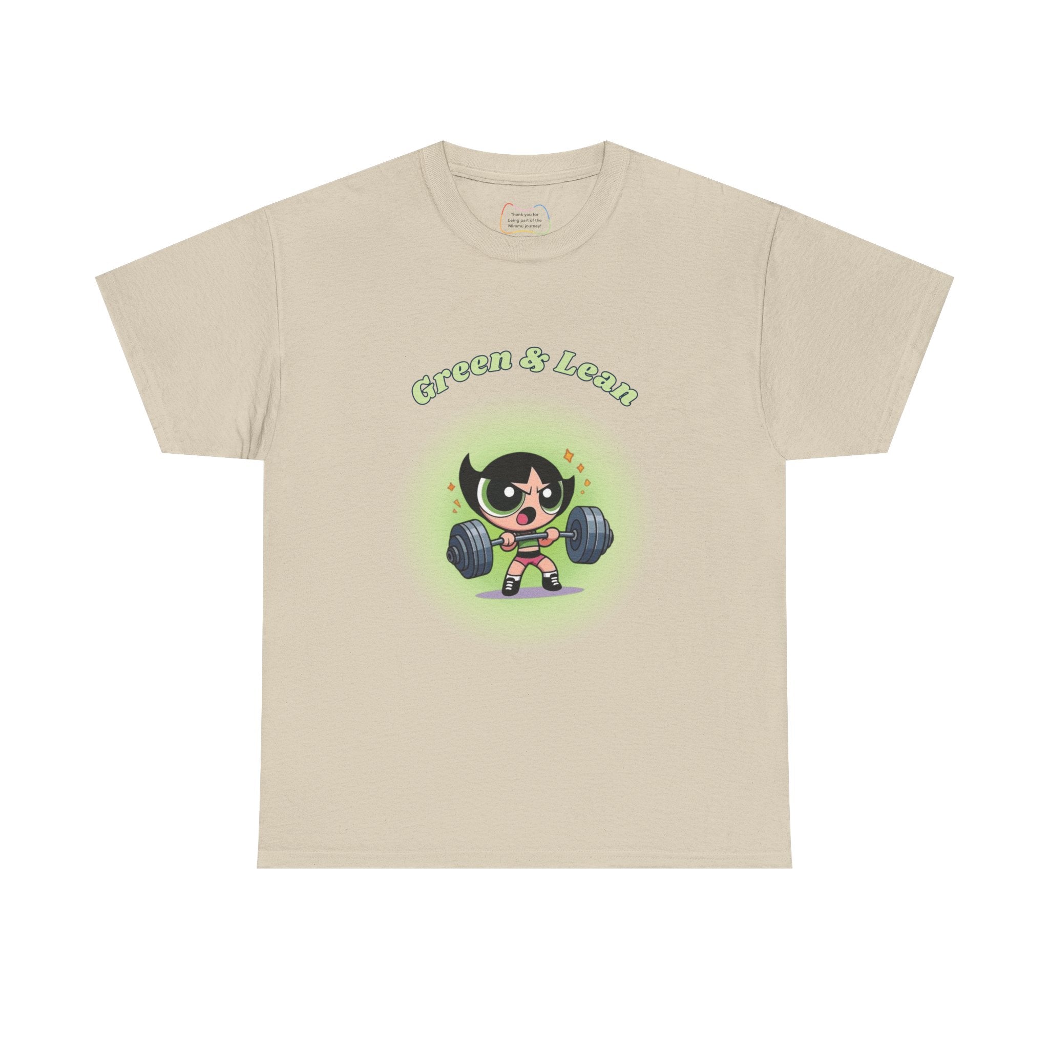 Green & Lean – Gym T-Shirt for Women Inspired by Classic Cartoon Characters