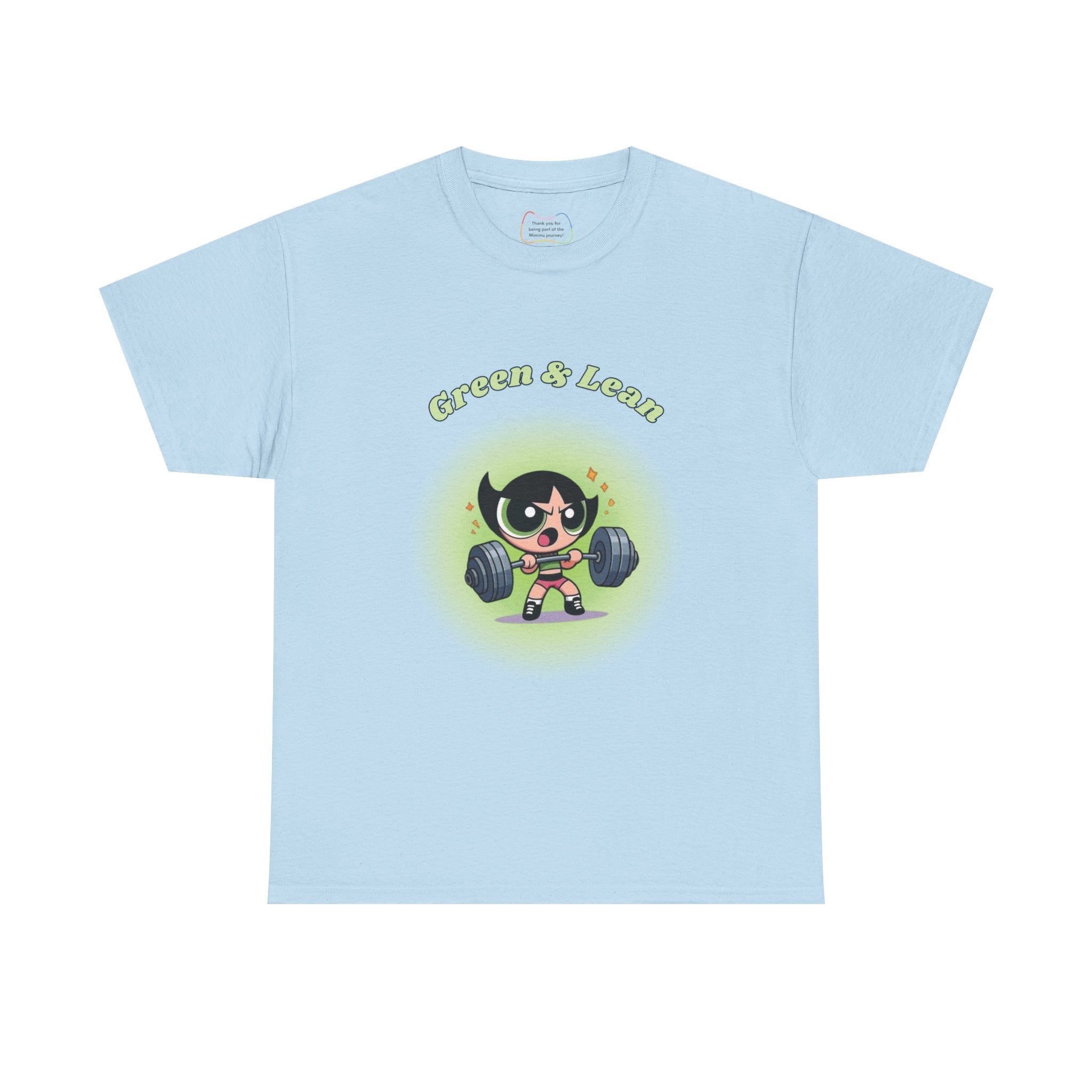 Green & Lean – Gym T-Shirt for Women Inspired by Classic Cartoon Characters